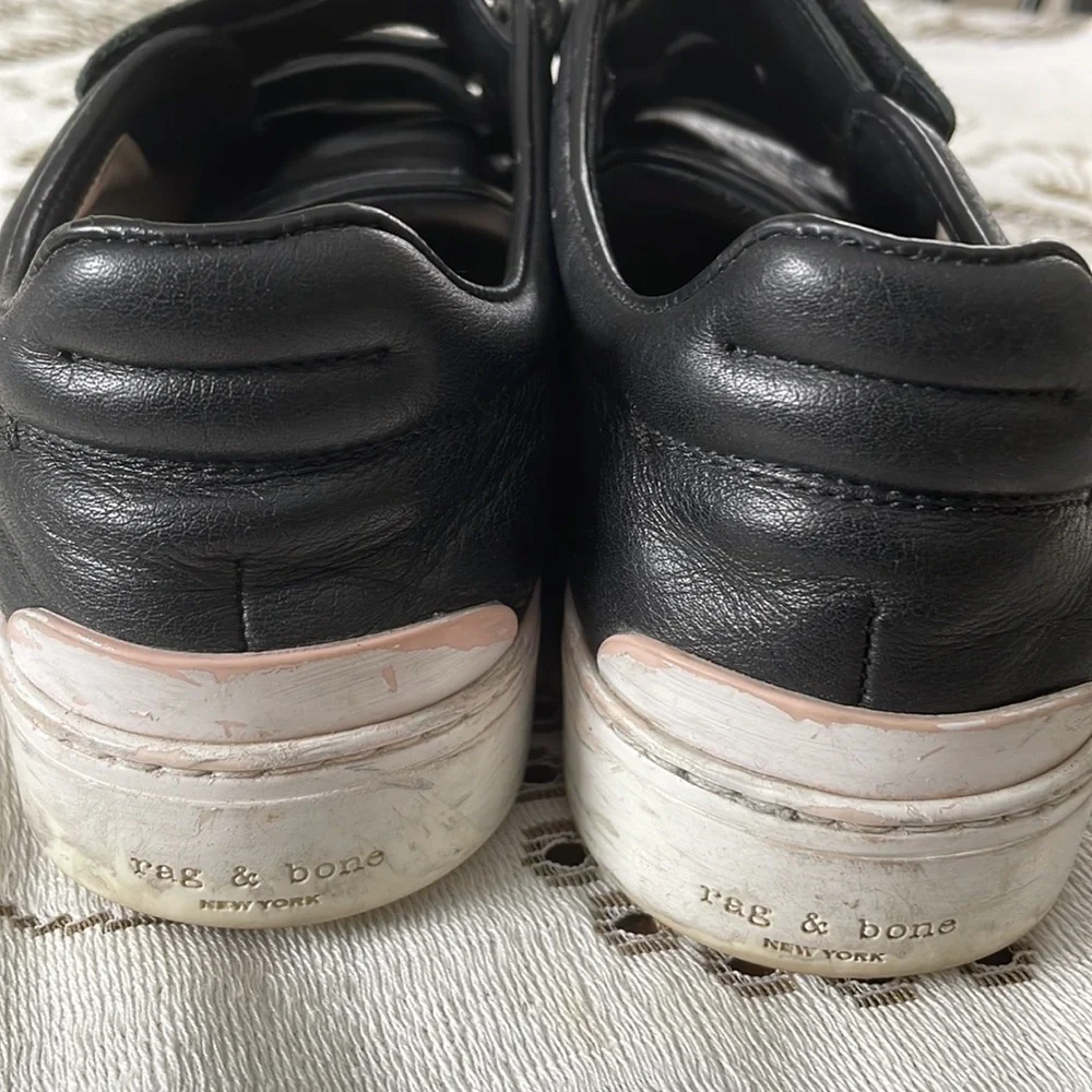 Rag & Bone Kent Leather Velcro Strap Sneakers
